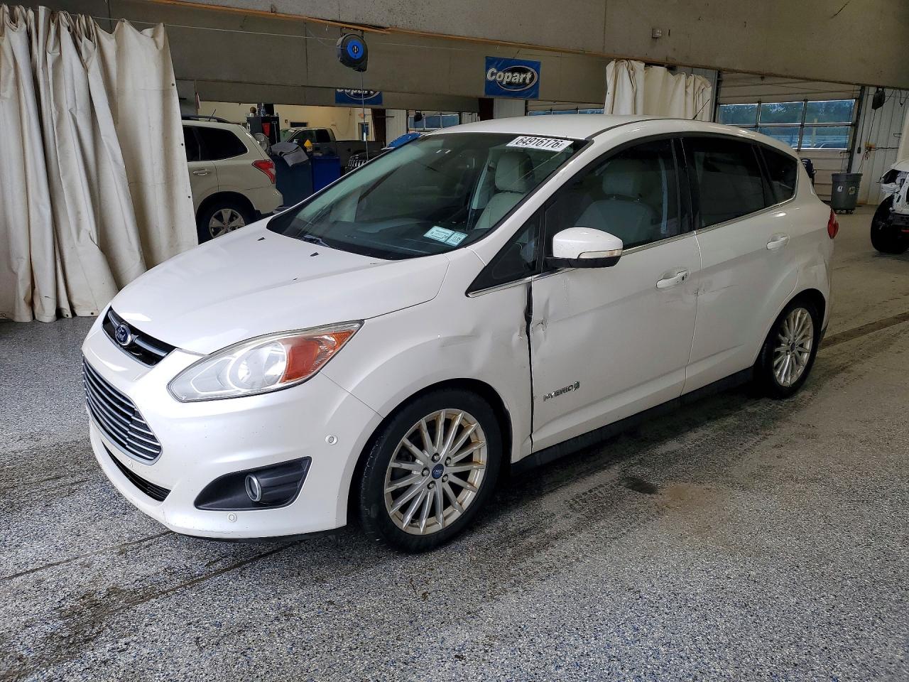 2013 Ford C-max Sel White vin: 1FADP5BU7DL526503