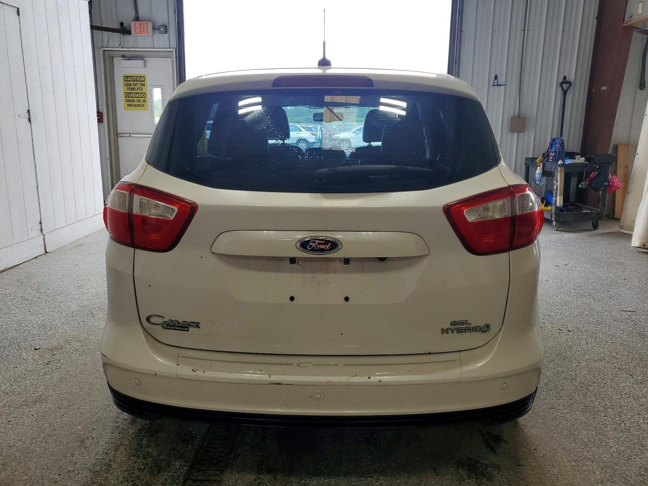 2013 Ford C-max Sel White vin: 1FADP5BU7DL526503
