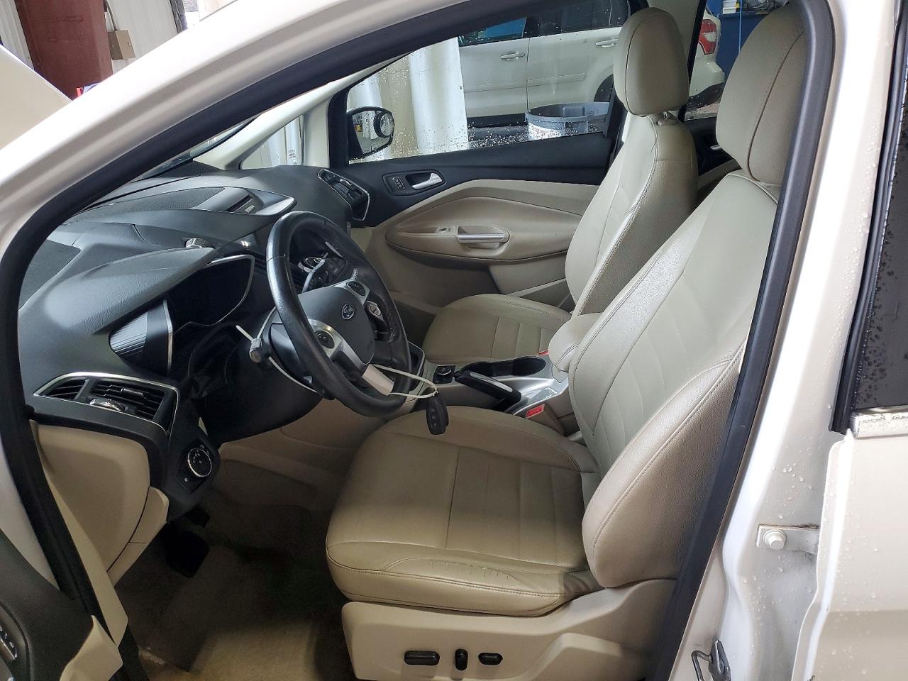 2013 Ford C-max Sel White vin: 1FADP5BU7DL526503