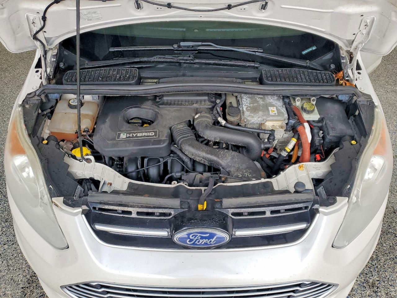 2013 Ford C-max Sel White vin: 1FADP5BU7DL526503