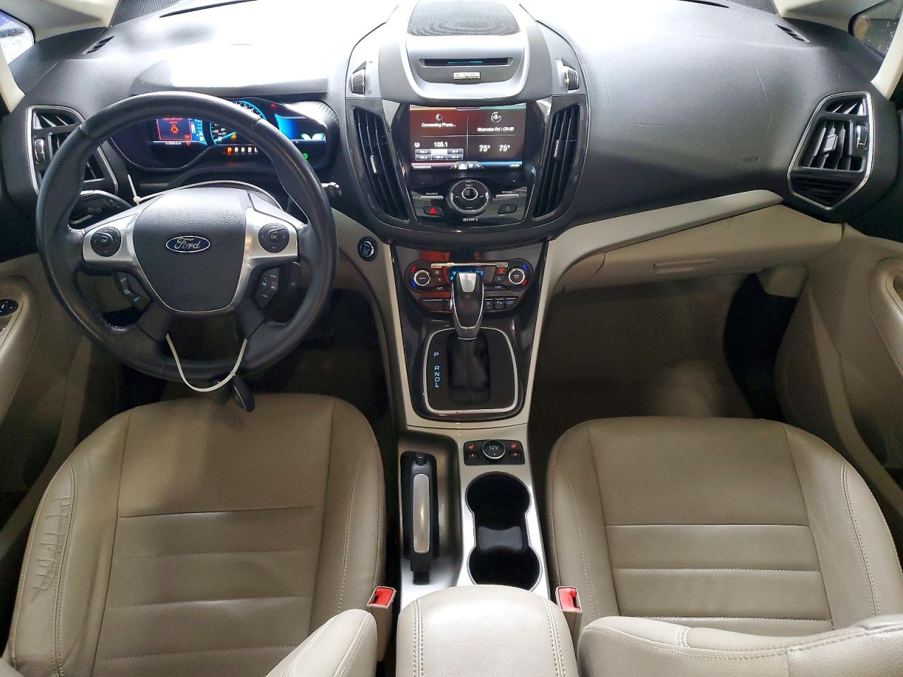 2013 Ford C-max Sel White vin: 1FADP5BU7DL526503