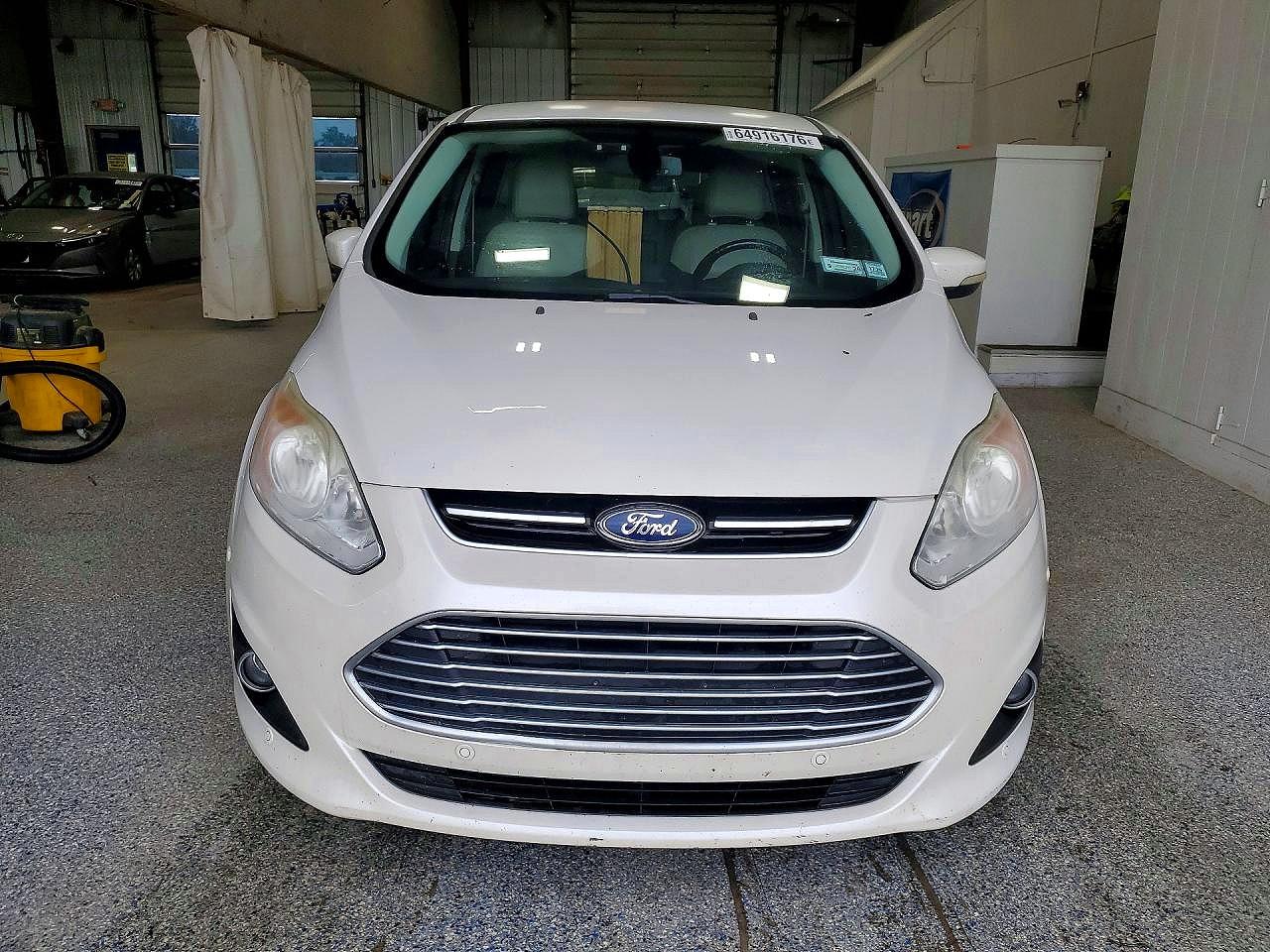 2013 Ford C-max Sel White vin: 1FADP5BU7DL526503