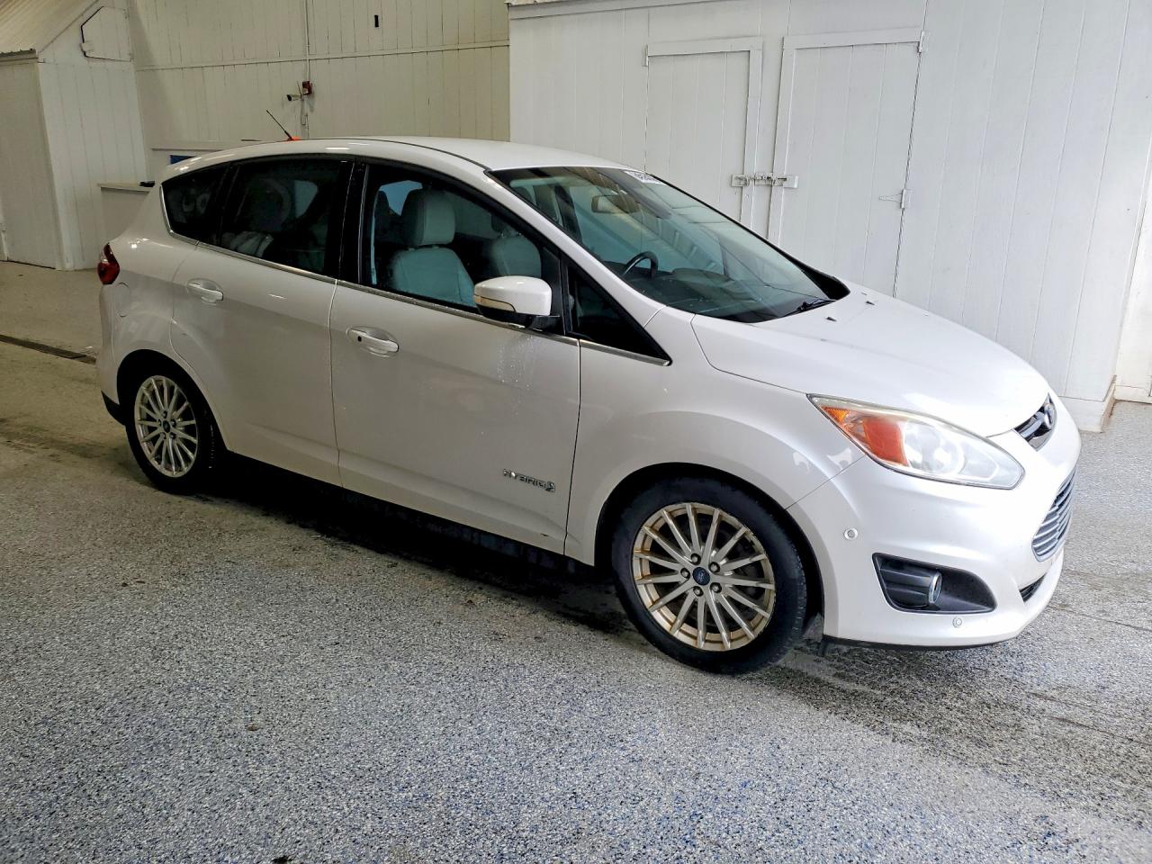 2013 Ford C-max Sel White vin: 1FADP5BU7DL526503