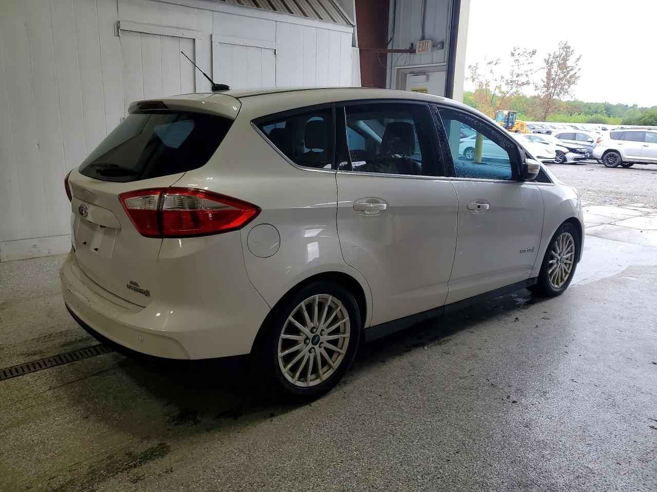 2013 Ford C-max Sel White vin: 1FADP5BU7DL526503