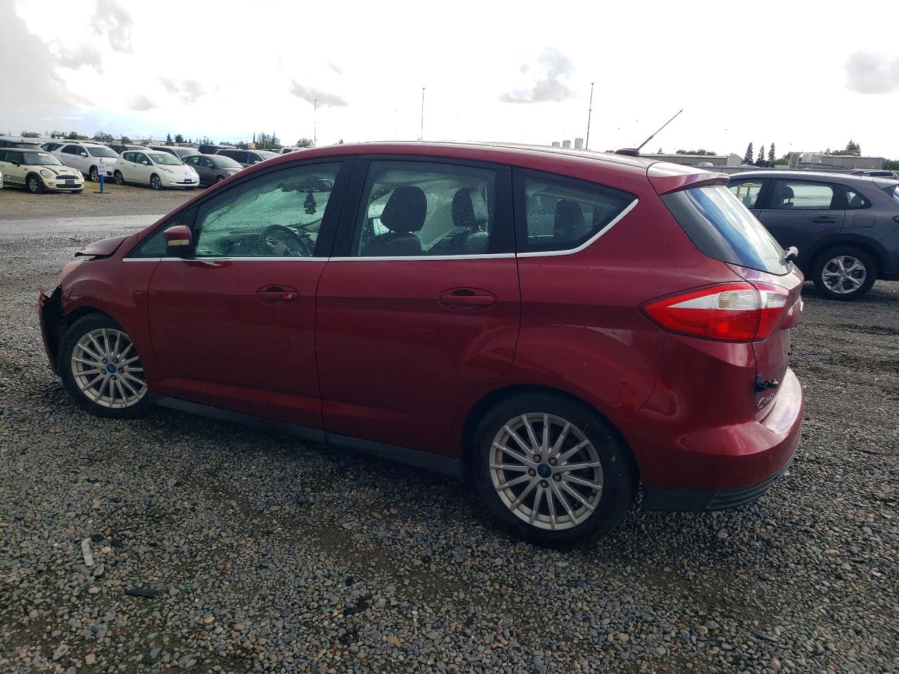 2013 Ford C-max Sel Red vin: 1FADP5BU7DL546475