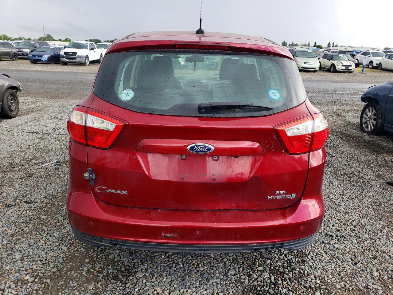 2013 Ford C-max Sel Red vin: 1FADP5BU7DL546475