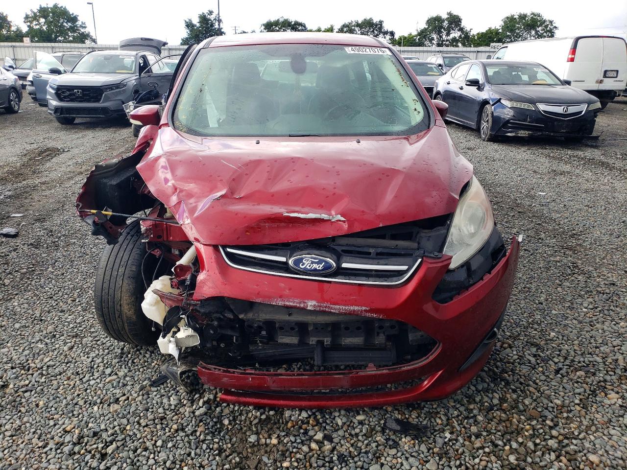 2013 Ford C-max Sel Red vin: 1FADP5BU7DL546475