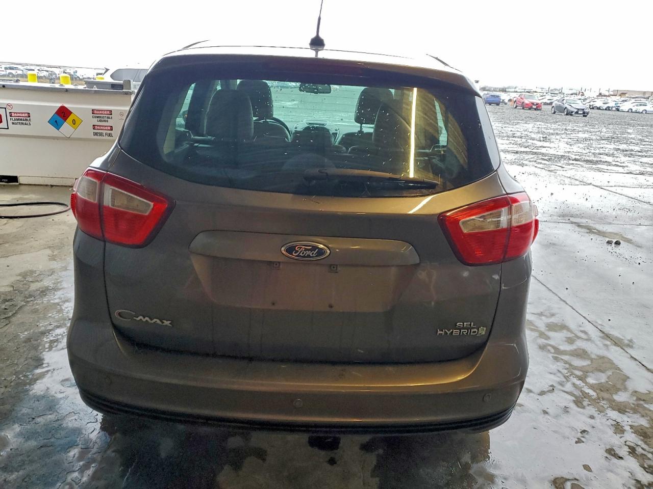 2013 Ford C-max Sel Gray vin: 1FADP5BU7DL548825
