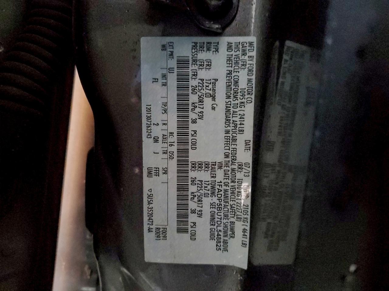 2013 Ford C-max Sel Gray vin: 1FADP5BU7DL548825