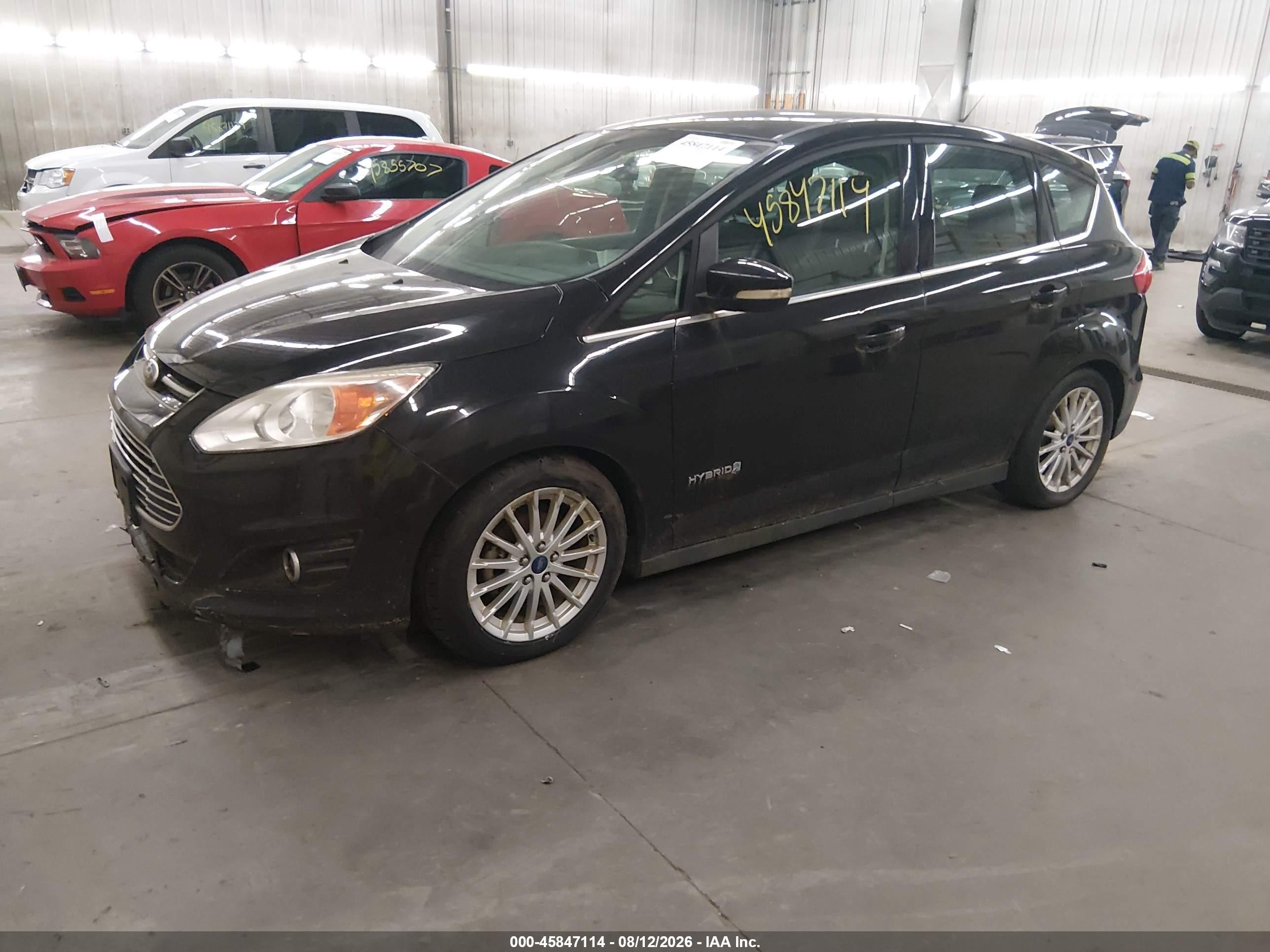 2013 Ford C-max Hybrid Sel Black vin: 1FADP5BU7DL552387