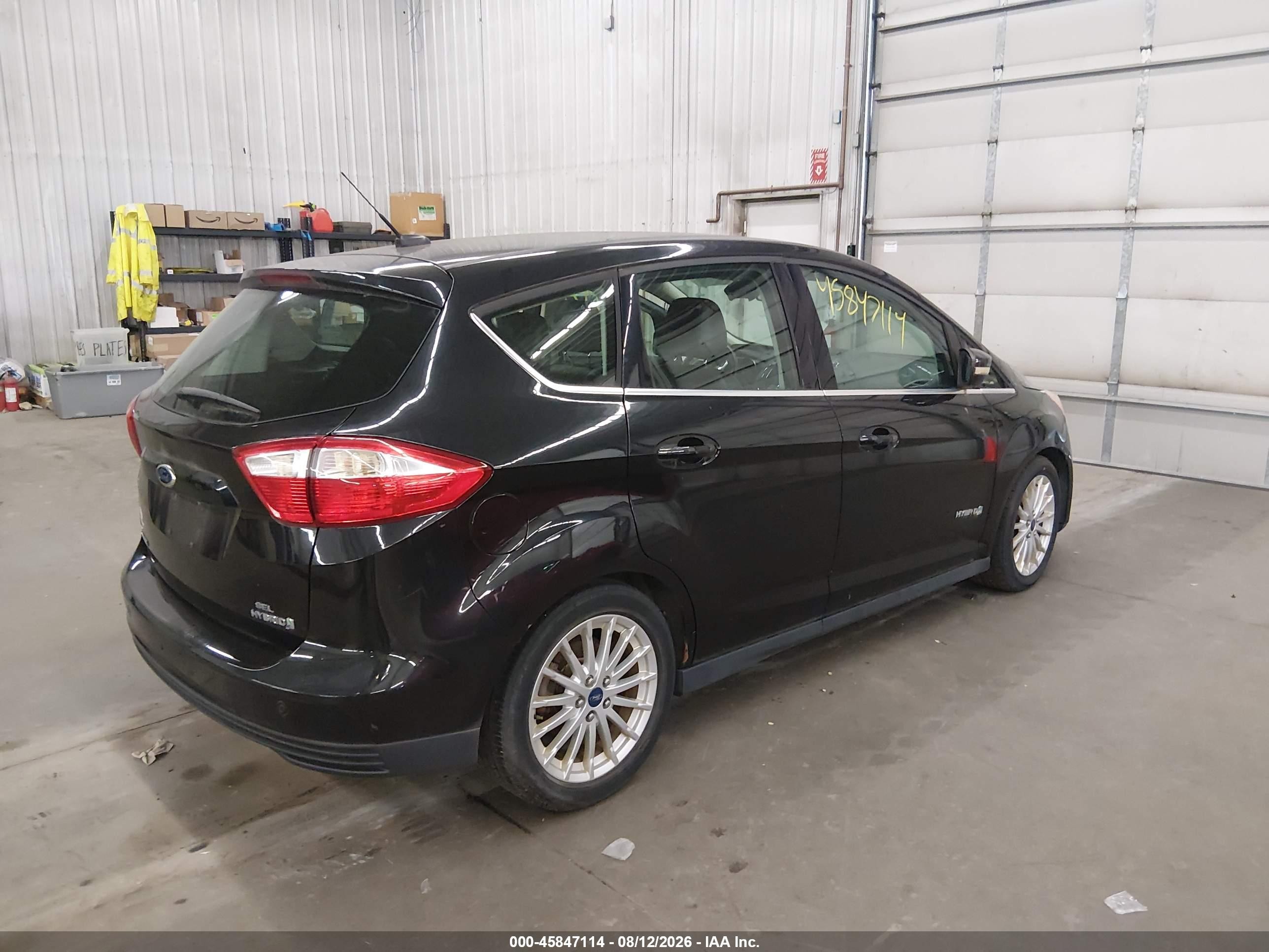 2013 Ford C-max Hybrid Sel Black vin: 1FADP5BU7DL552387