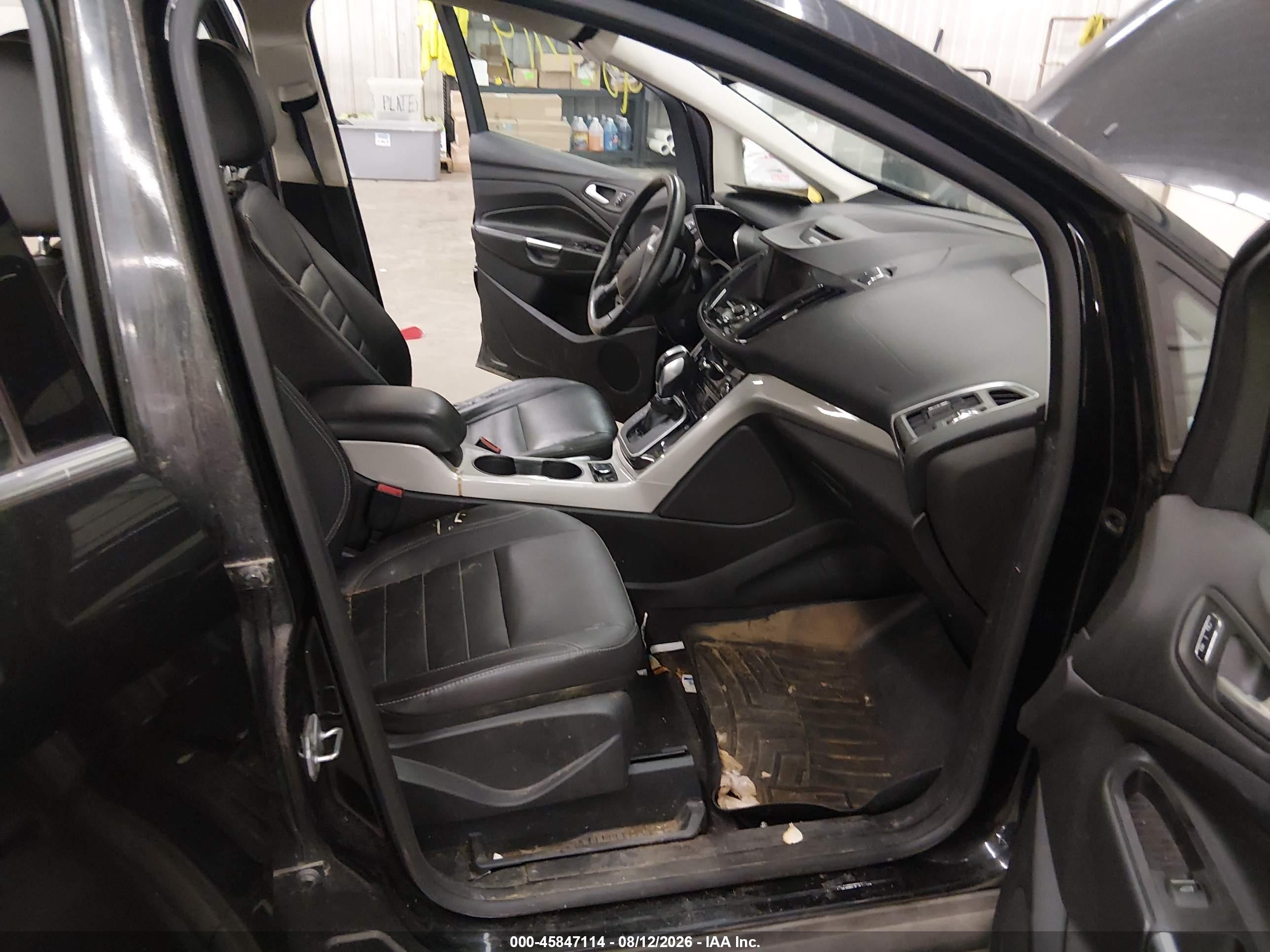 2013 Ford C-max Hybrid Sel Black vin: 1FADP5BU7DL552387