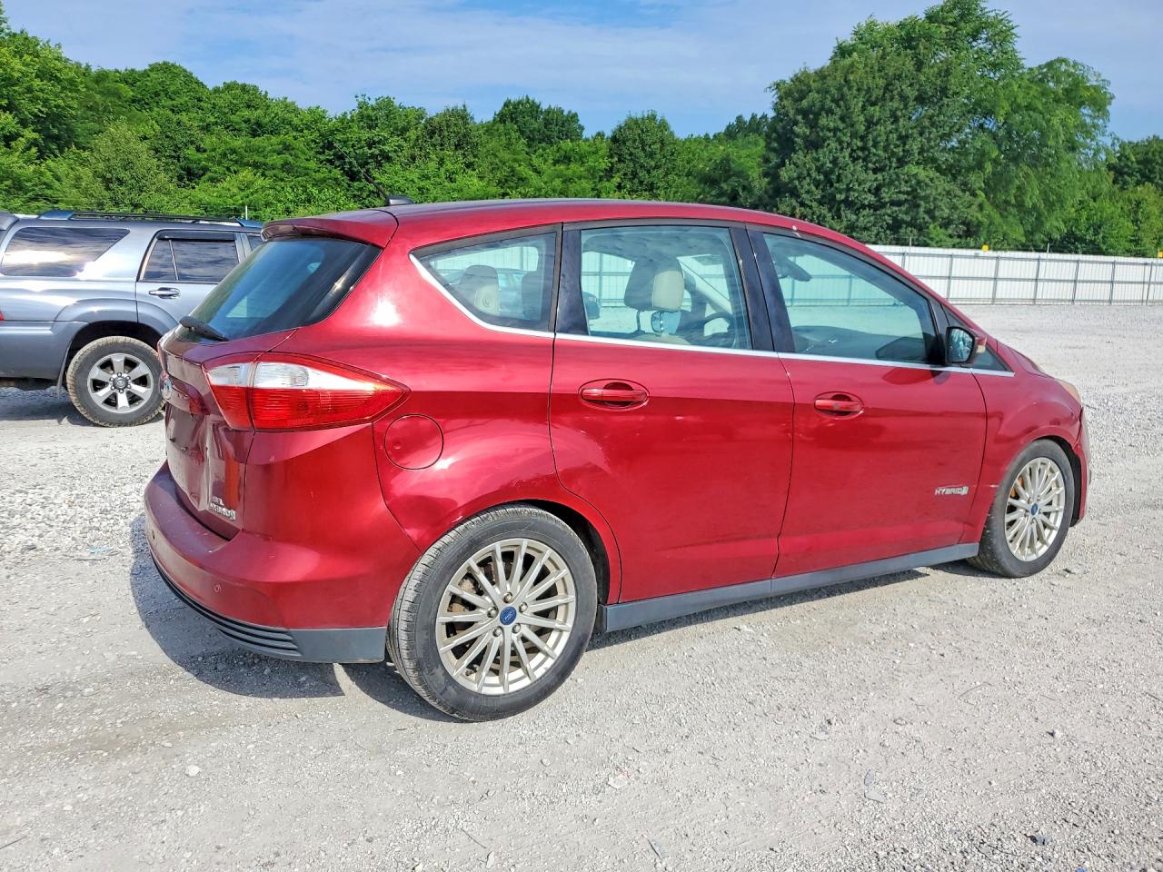 2014 Ford C-max Sel Red vin: 1FADP5BU7EL515406
