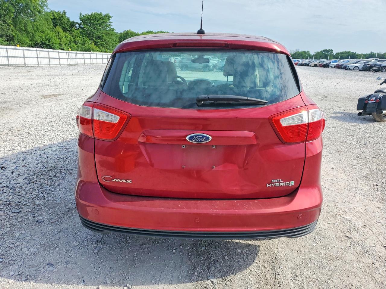 2014 Ford C-max Sel Red vin: 1FADP5BU7EL515406