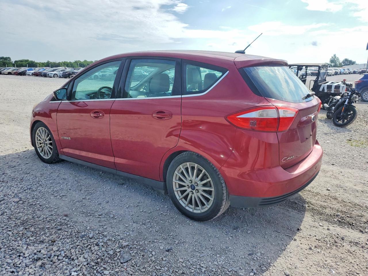 2014 Ford C-max Sel Red vin: 1FADP5BU7EL515406