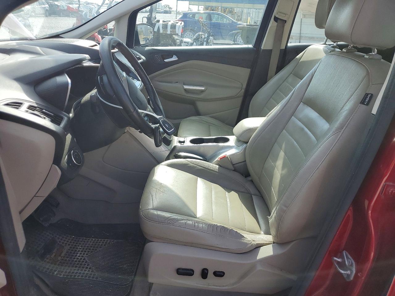 2014 Ford C-max Sel Red vin: 1FADP5BU7EL515406