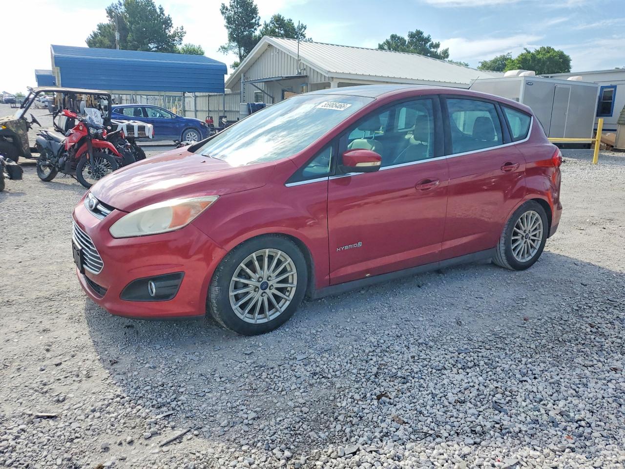 2014 Ford C-max Sel Red vin: 1FADP5BU7EL515406