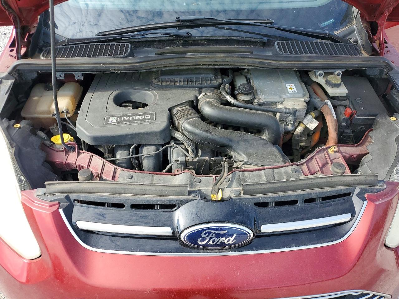 2014 Ford C-max Sel Red vin: 1FADP5BU7EL515406