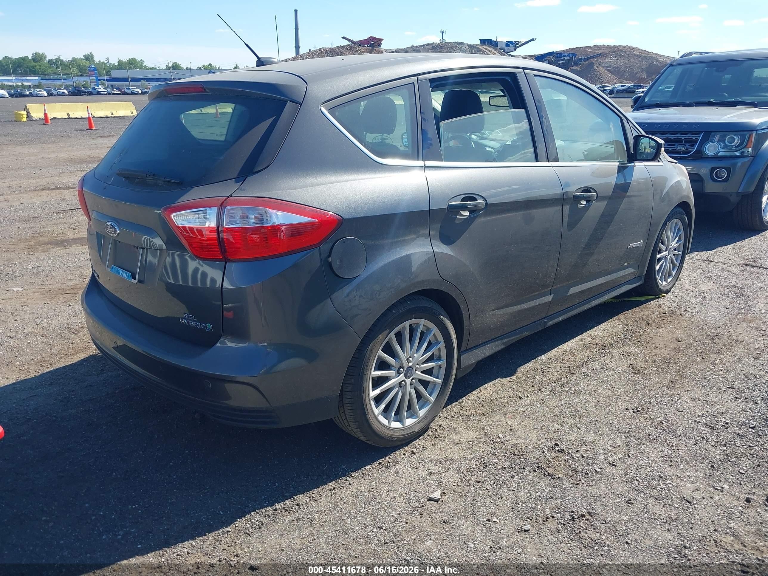 2015 Ford C-max Hybrid Sel Gray vin: 1FADP5BU7FL110860