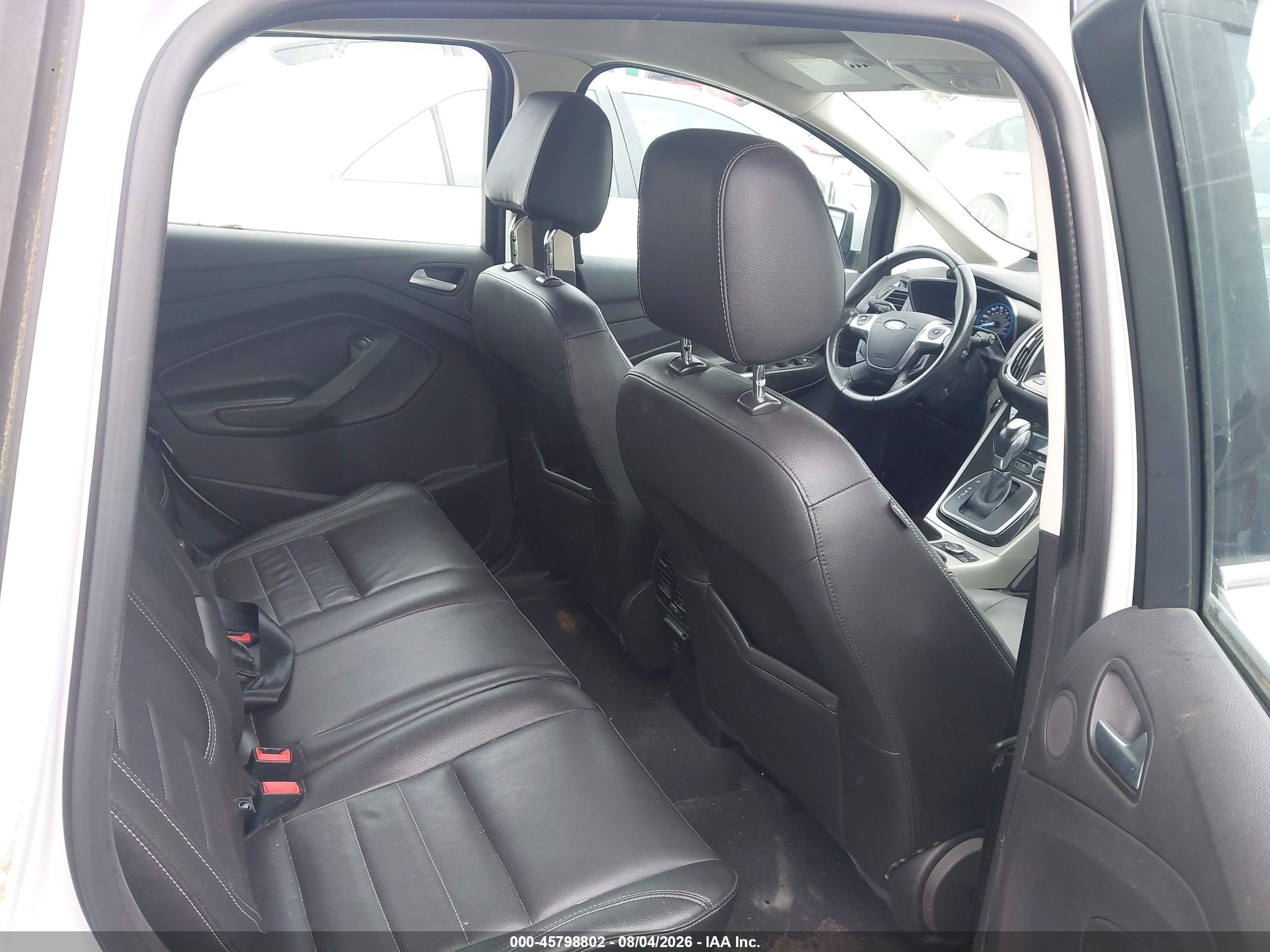 2015 Ford C-max Hybrid Sel White vin: 1FADP5BU7FL124287
