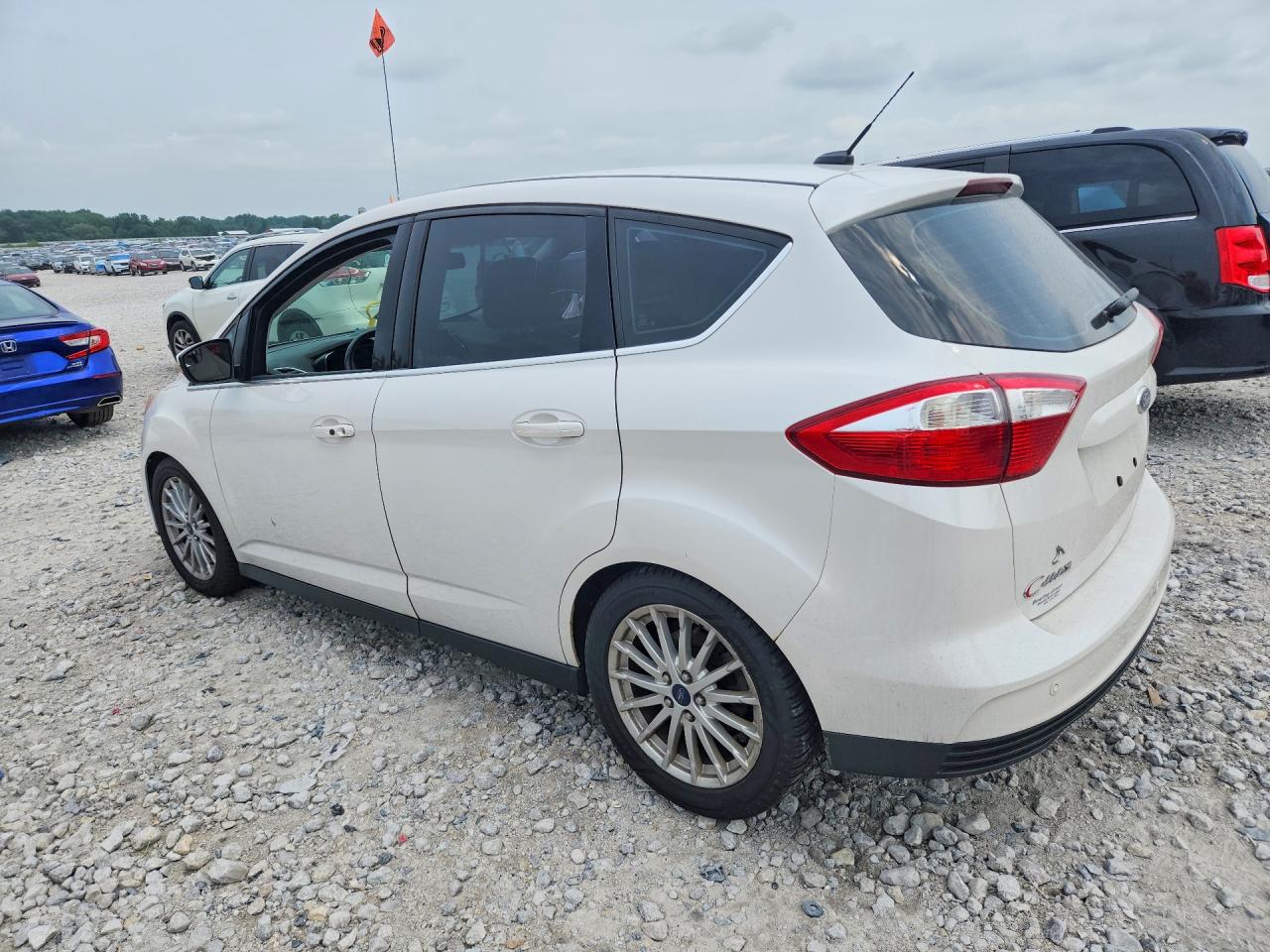 2013 Ford C-max Sel White vin: 1FADP5BU8DL500167