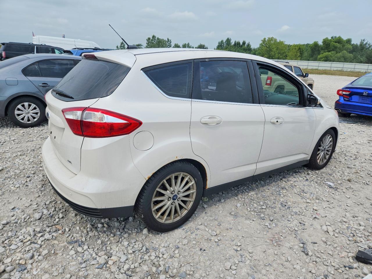 2013 Ford C-max Sel White vin: 1FADP5BU8DL500167