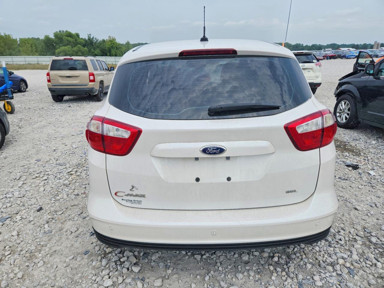 2013 Ford C-max Sel White vin: 1FADP5BU8DL500167