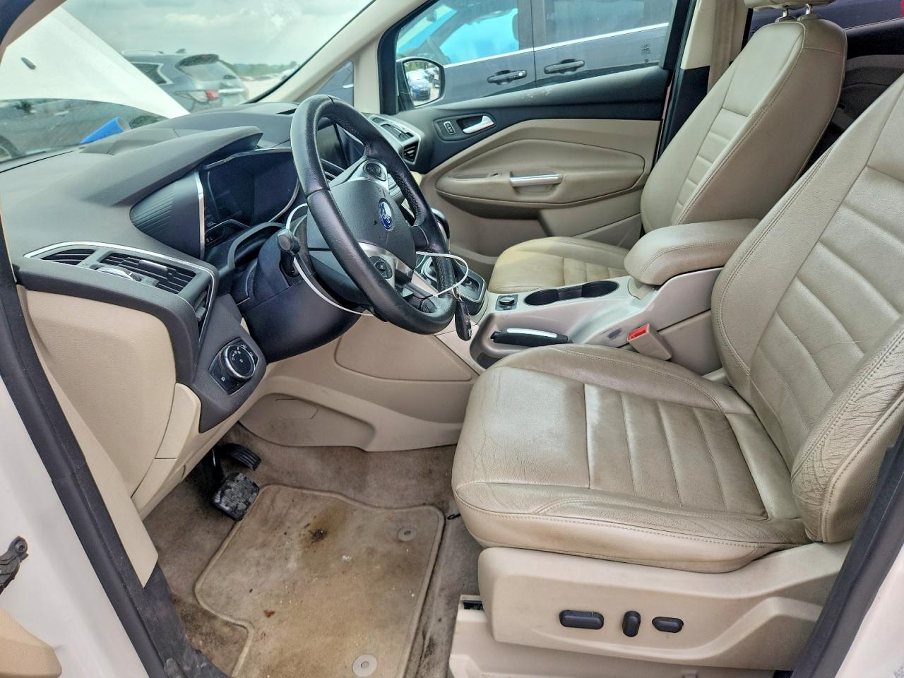 2013 Ford C-max Sel White vin: 1FADP5BU8DL500167
