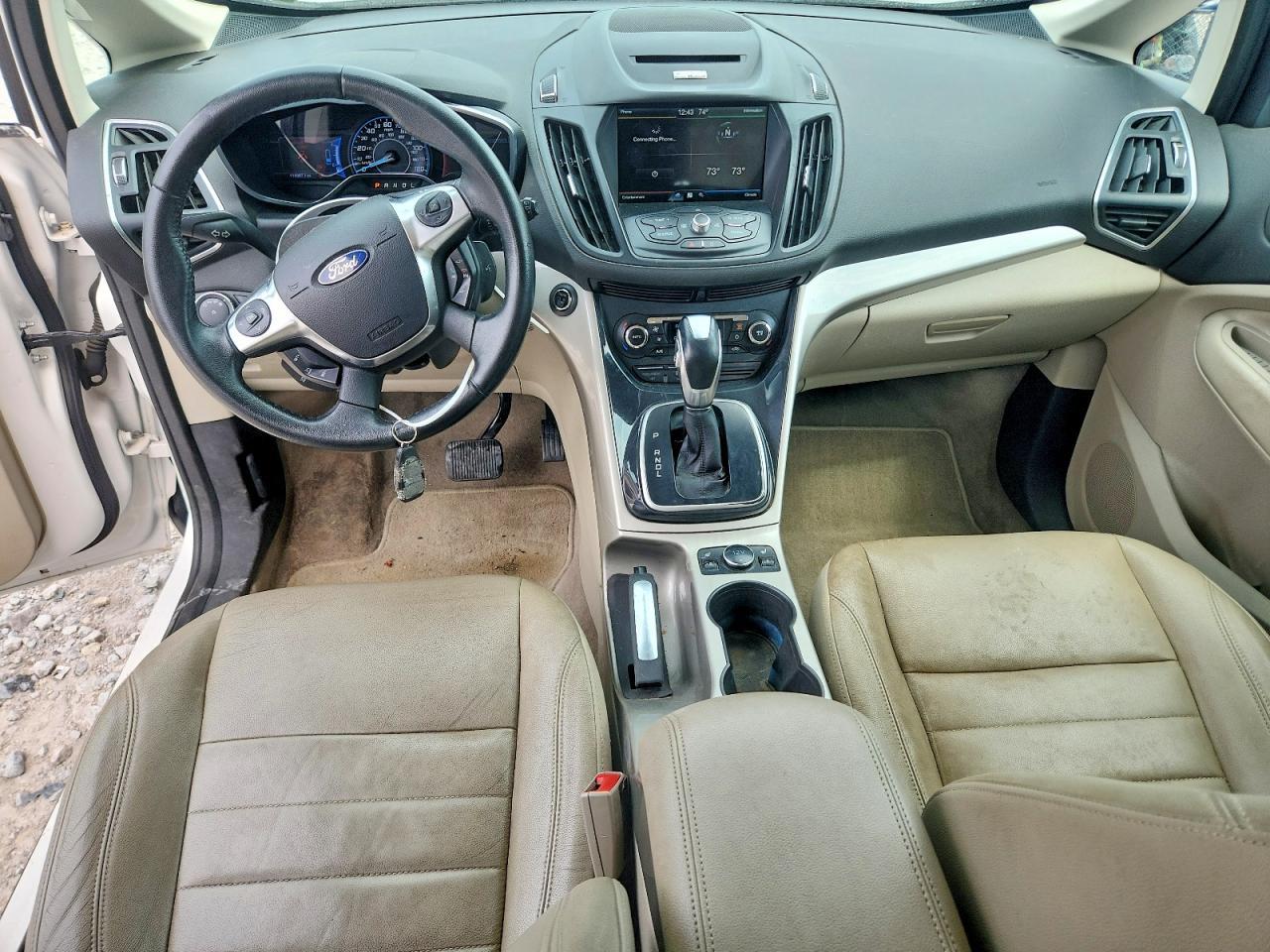 2013 Ford C-max Sel White vin: 1FADP5BU8DL500167