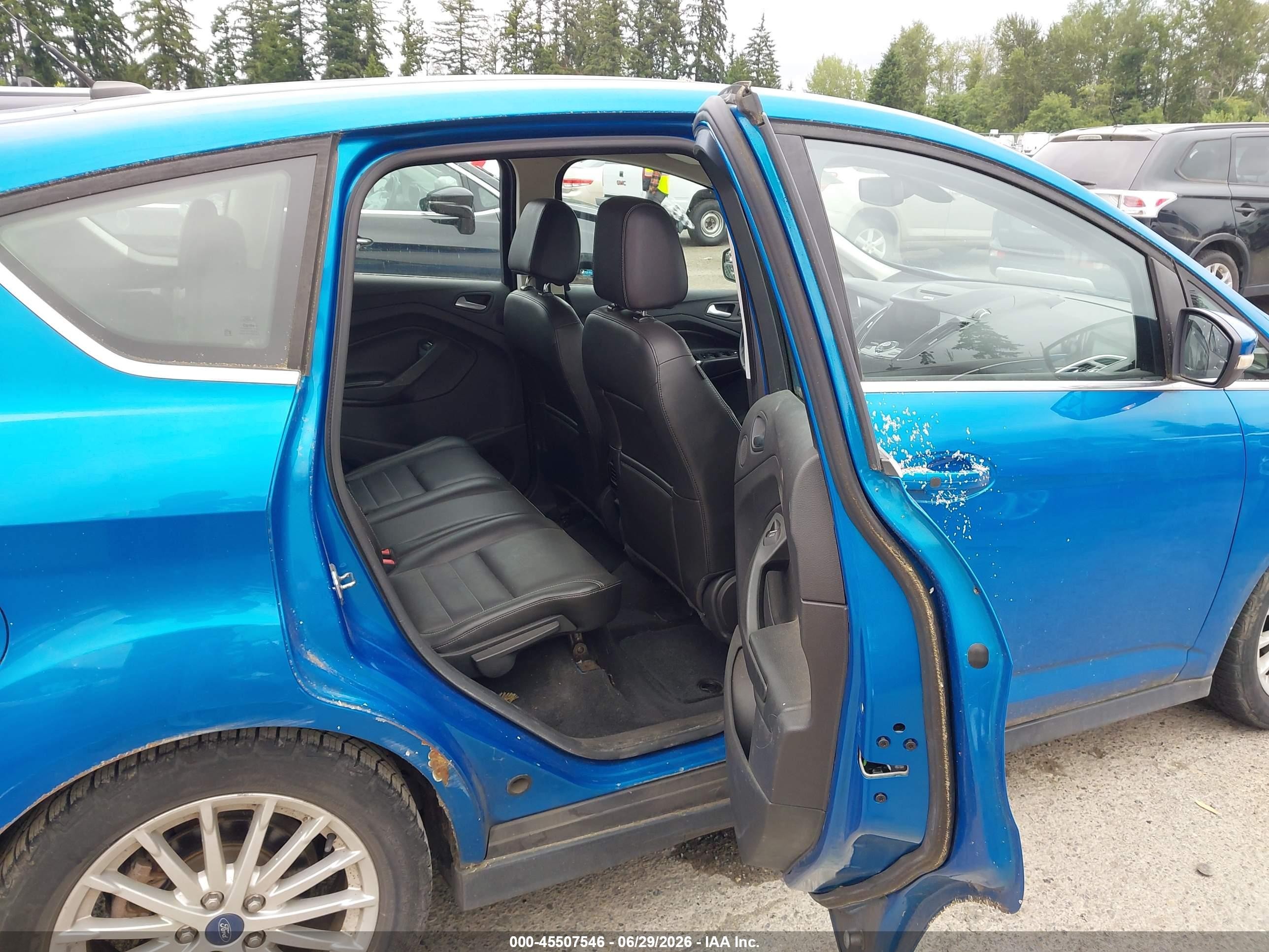 2013 Ford C-max Hybrid Sel Blue vin: 1FADP5BU8DL506681