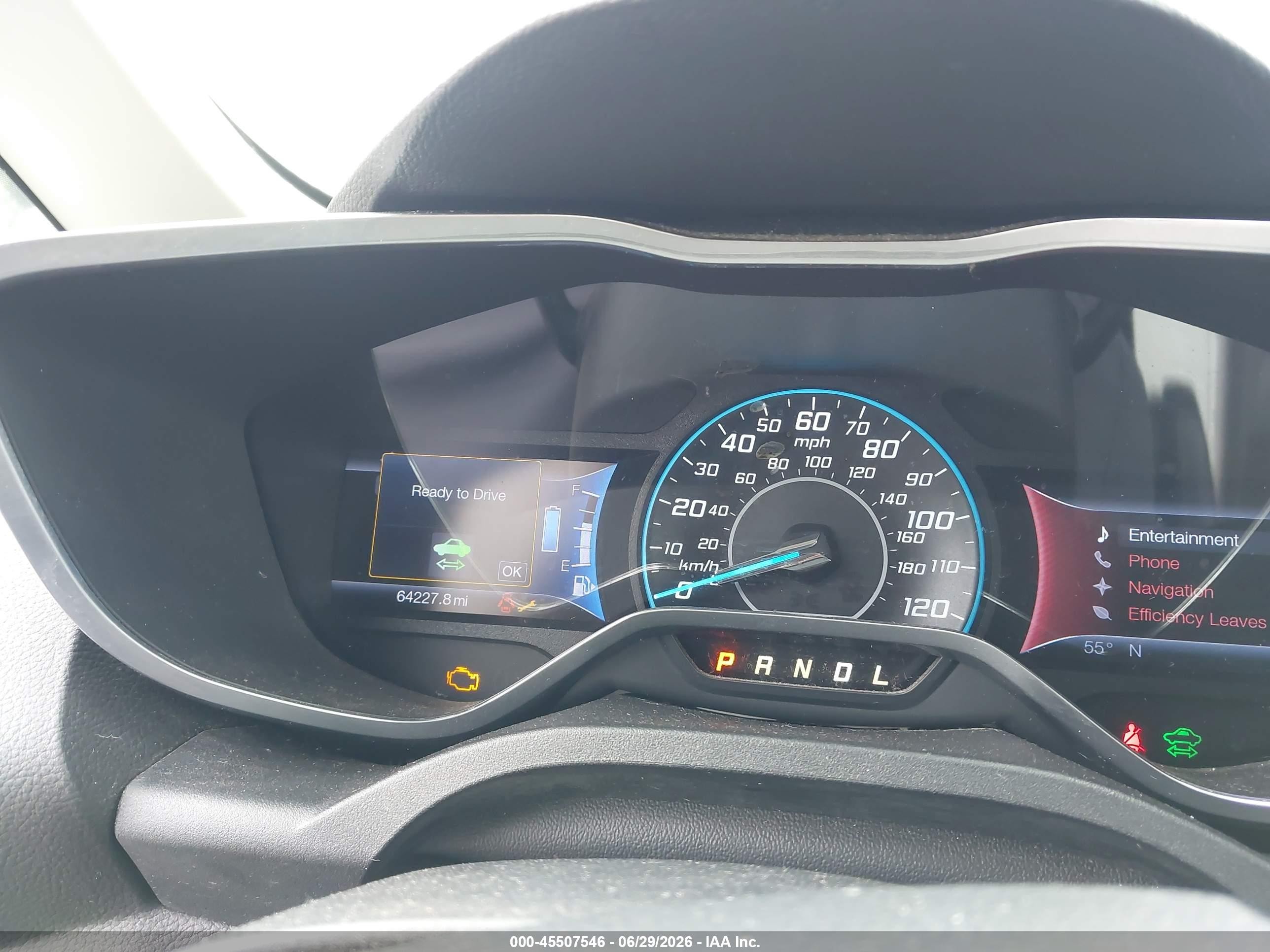 2013 Ford C-max Hybrid Sel Blue vin: 1FADP5BU8DL506681