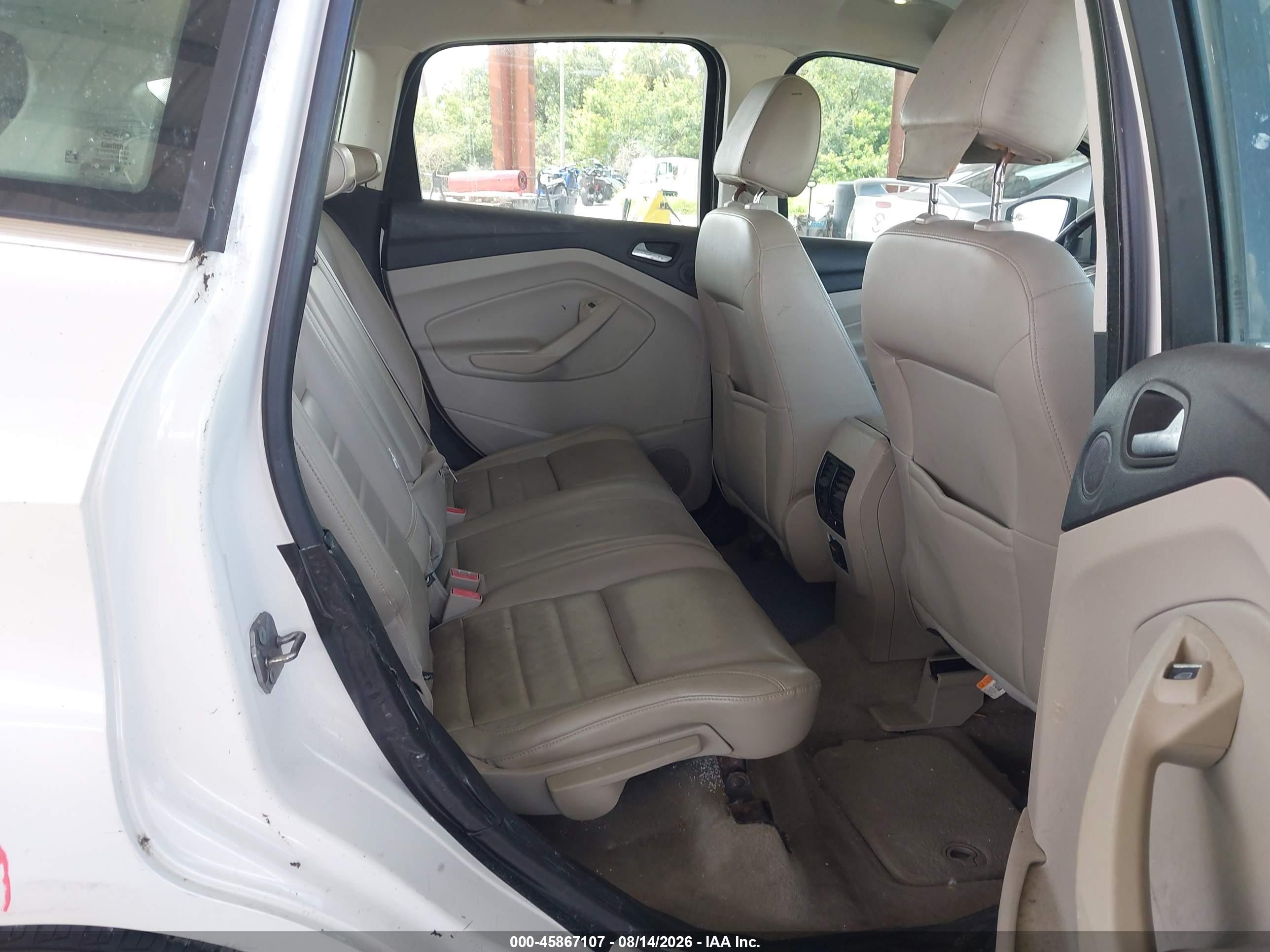 2013 Ford C-max Hybrid Sel White vin: 1FADP5BU8DL508690