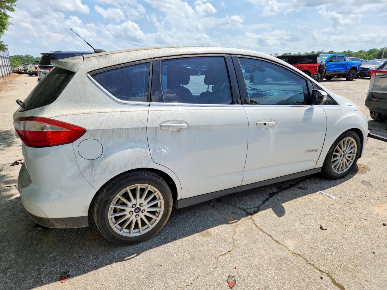 2013 Ford C-max Hyb Sw Sel White vin: 1FADP5BU8DL511444
