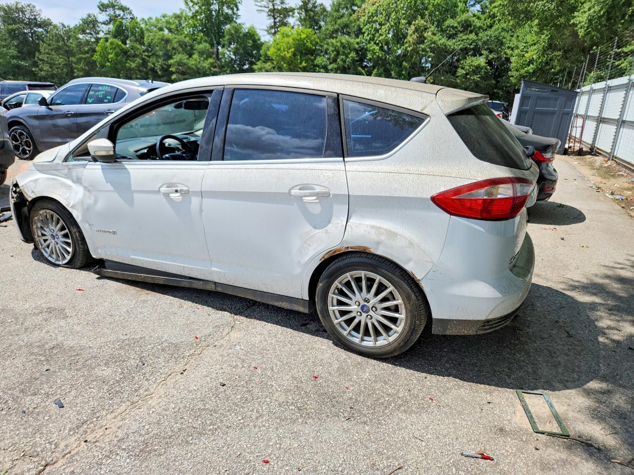 2013 Ford C-max Hyb Sw Sel White vin: 1FADP5BU8DL511444