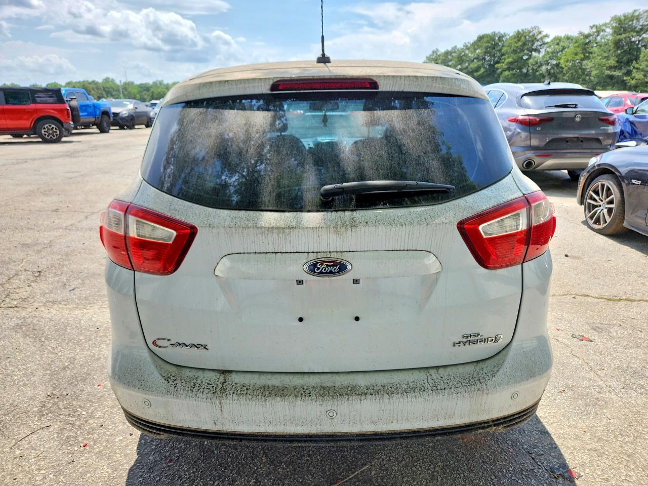 2013 Ford C-max Hyb Sw Sel White vin: 1FADP5BU8DL511444