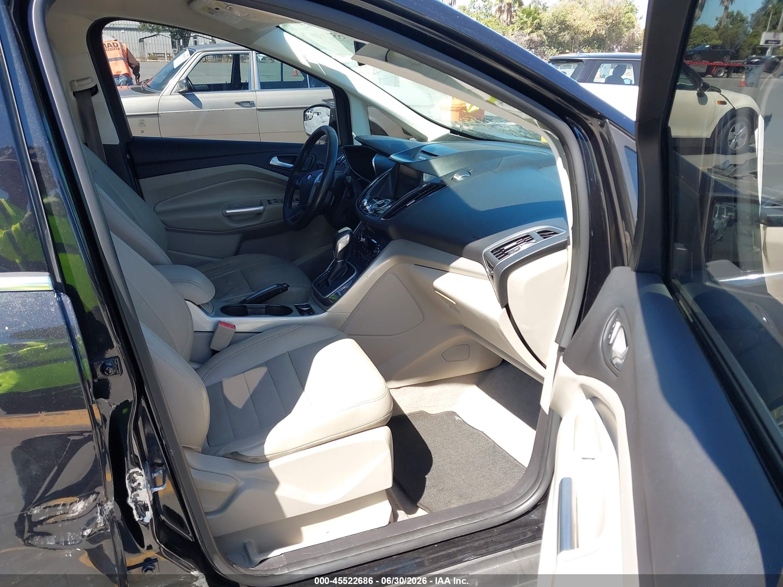 2013 Ford C-max Hybrid Sel Black vin: 1FADP5BU8DL521570