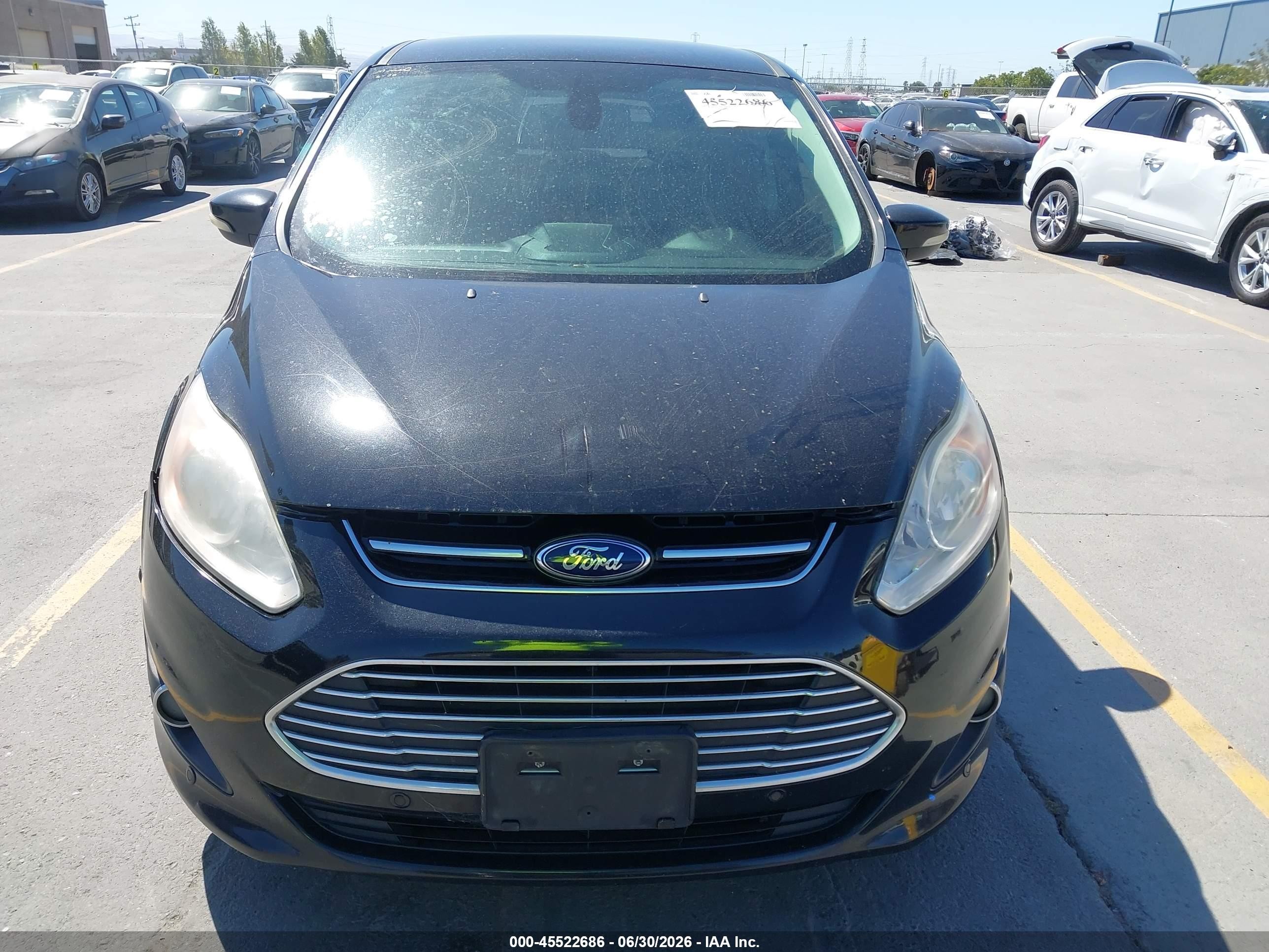 2013 Ford C-max Hybrid Sel Black vin: 1FADP5BU8DL521570