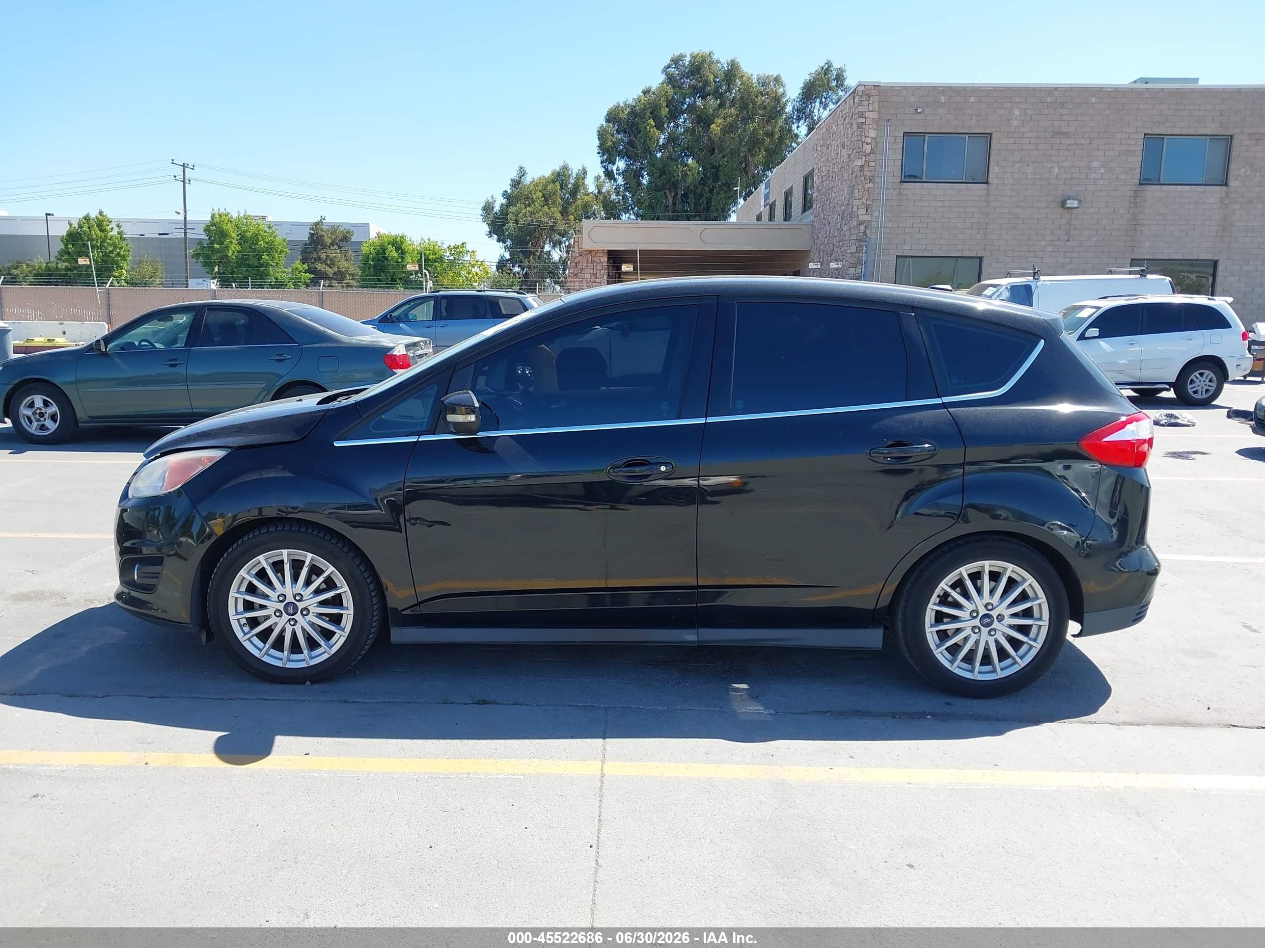 2013 Ford C-max Hybrid Sel Black vin: 1FADP5BU8DL521570