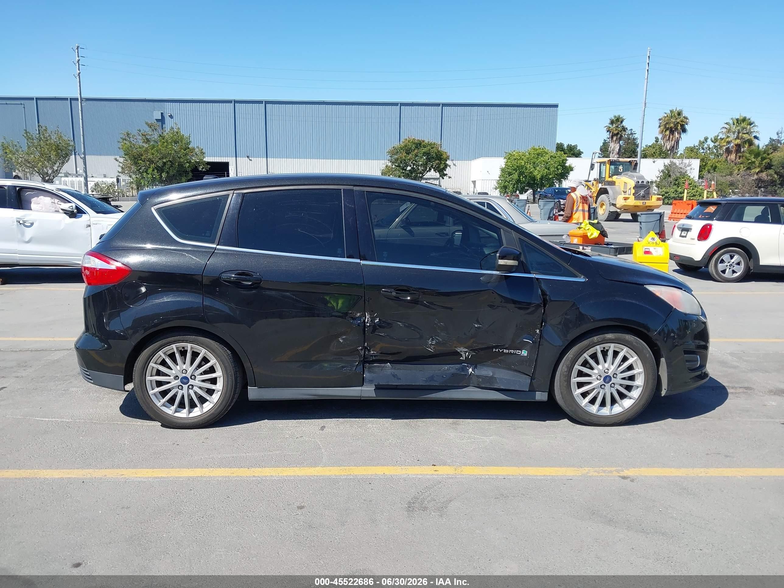 2013 Ford C-max Hybrid Sel Black vin: 1FADP5BU8DL521570