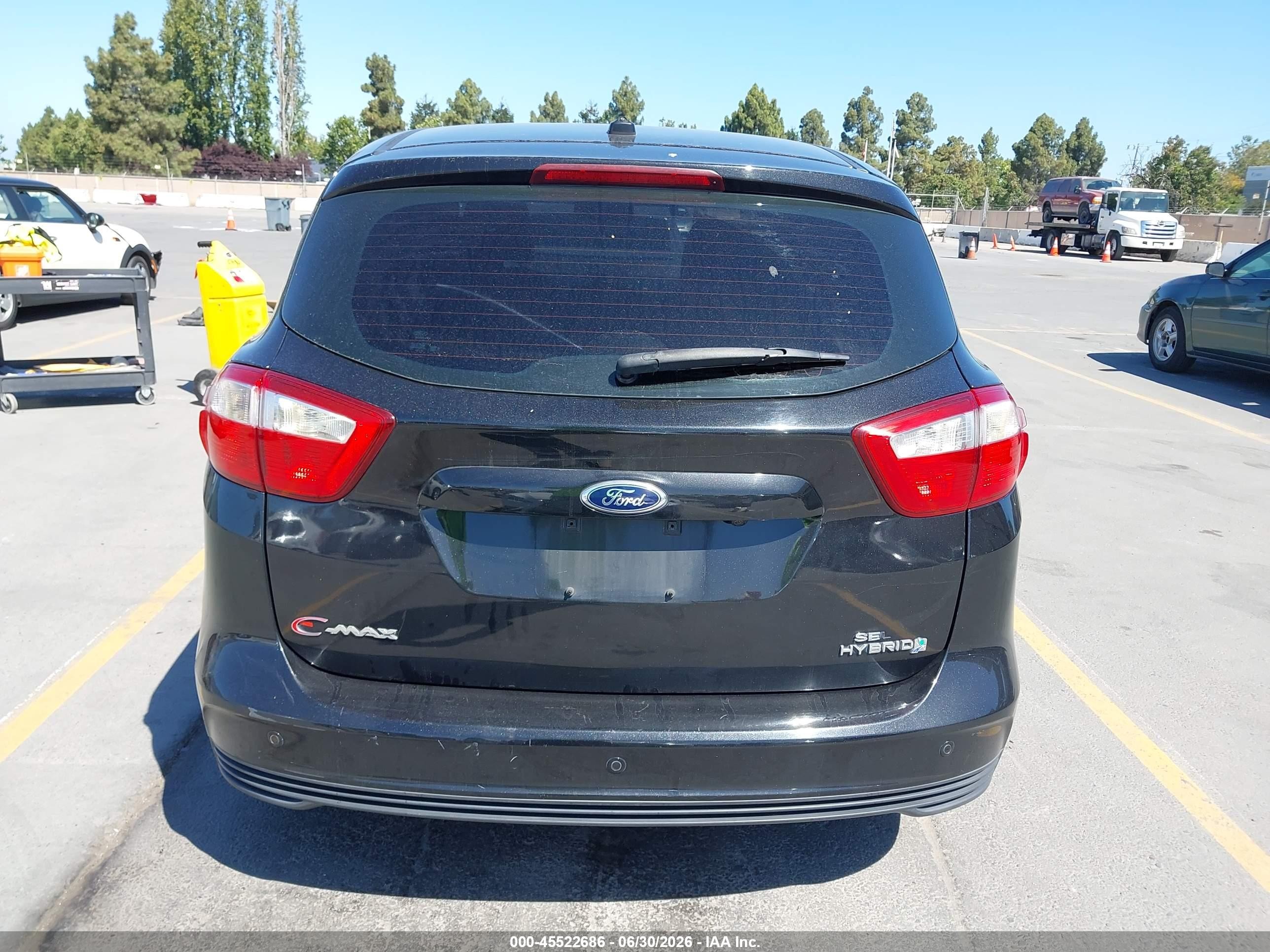 2013 Ford C-max Hybrid Sel Black vin: 1FADP5BU8DL521570
