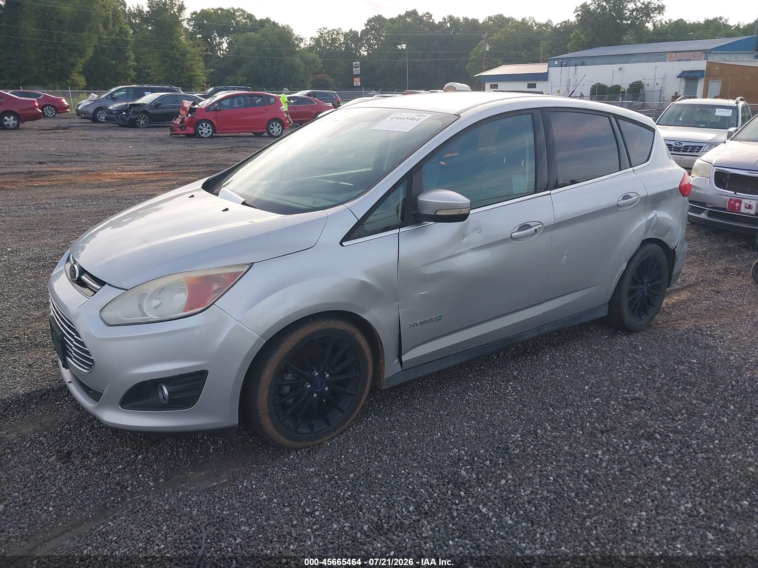 2013 Ford C-max Hybrid Sel Silver vin: 1FADP5BU8DL530964