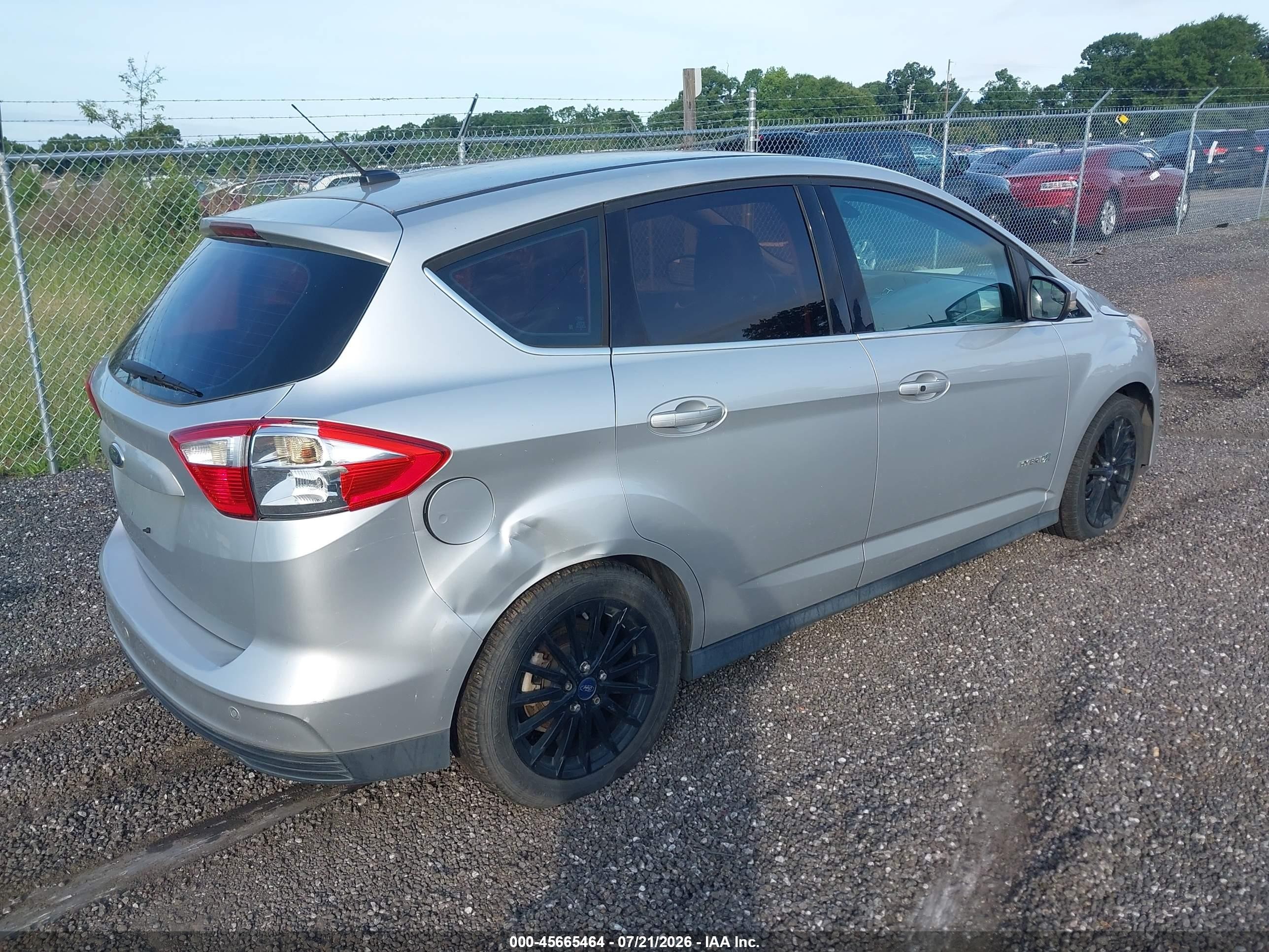 2013 Ford C-max Hybrid Sel Silver vin: 1FADP5BU8DL530964