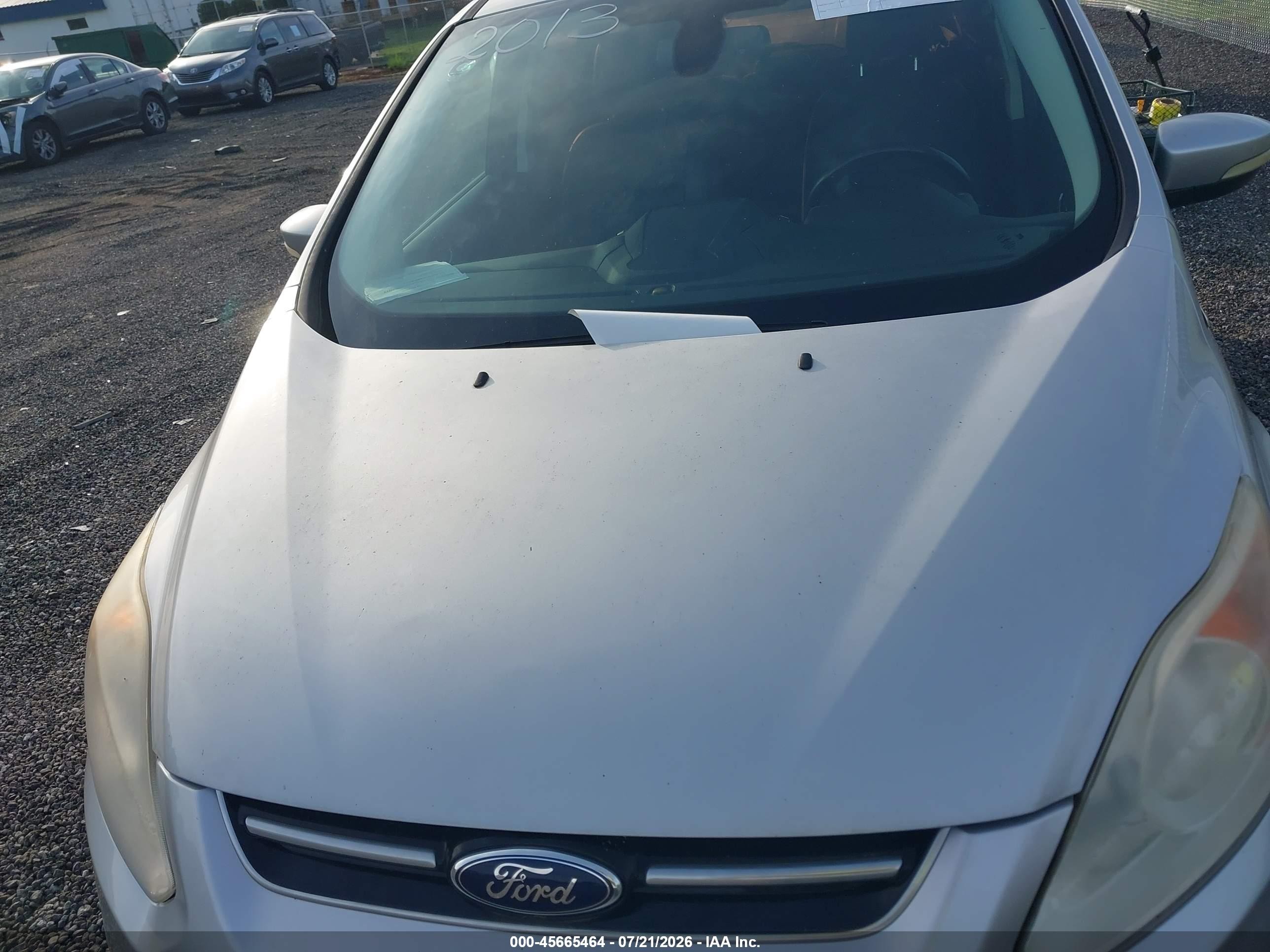 2013 Ford C-max Hybrid Sel Silver vin: 1FADP5BU8DL530964