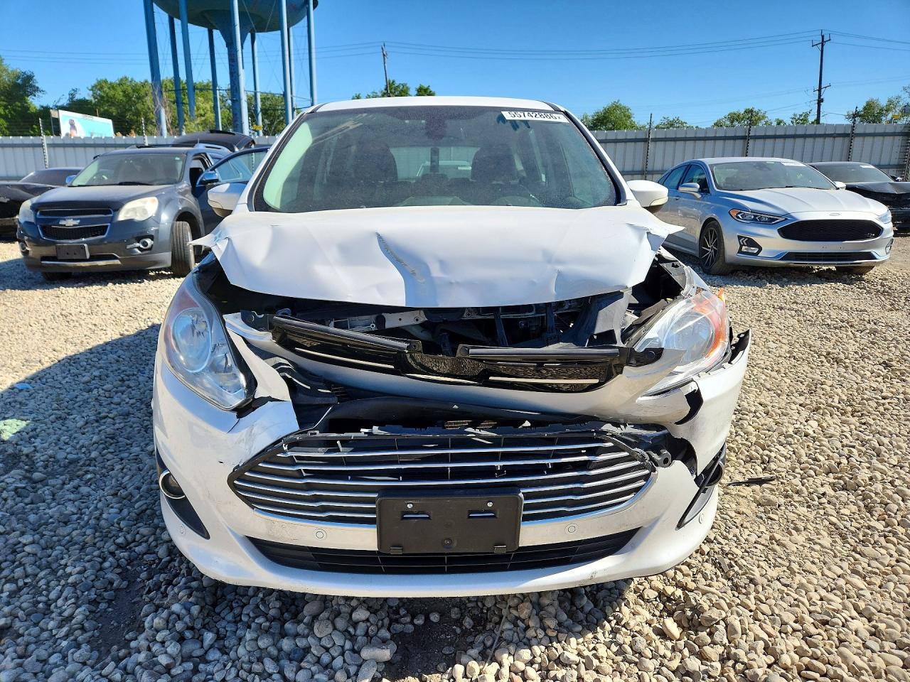 2013 Ford C-max Sel White vin: 1FADP5BU8DL551443