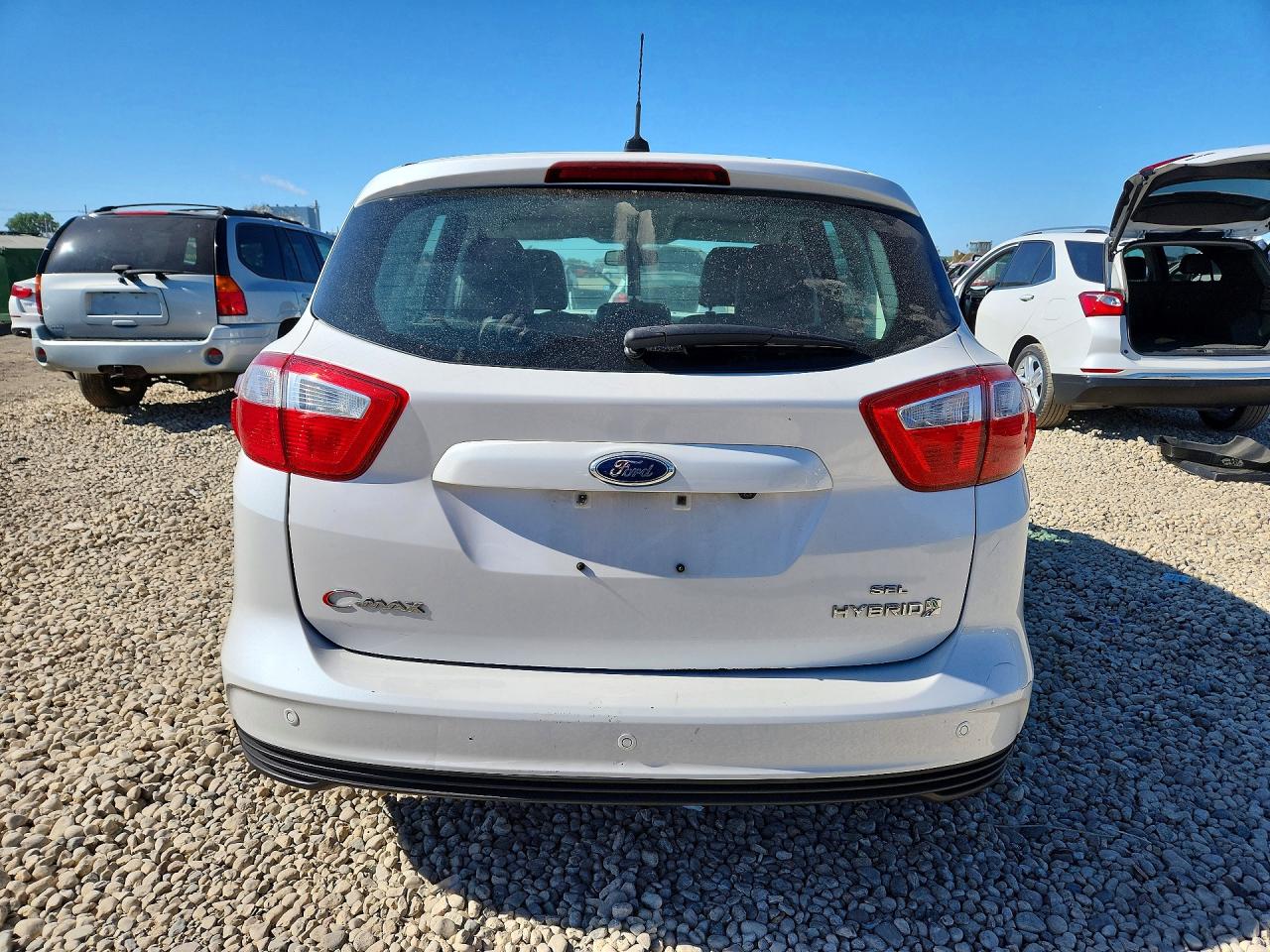2013 Ford C-max Sel White vin: 1FADP5BU8DL551443