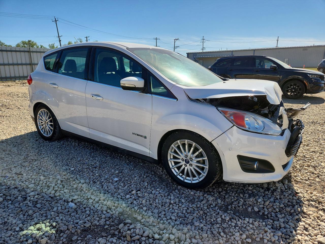 2013 Ford C-max Sel White vin: 1FADP5BU8DL551443