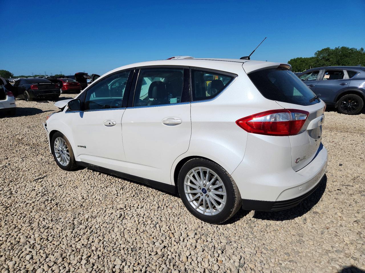2013 Ford C-max Sel White vin: 1FADP5BU8DL551443