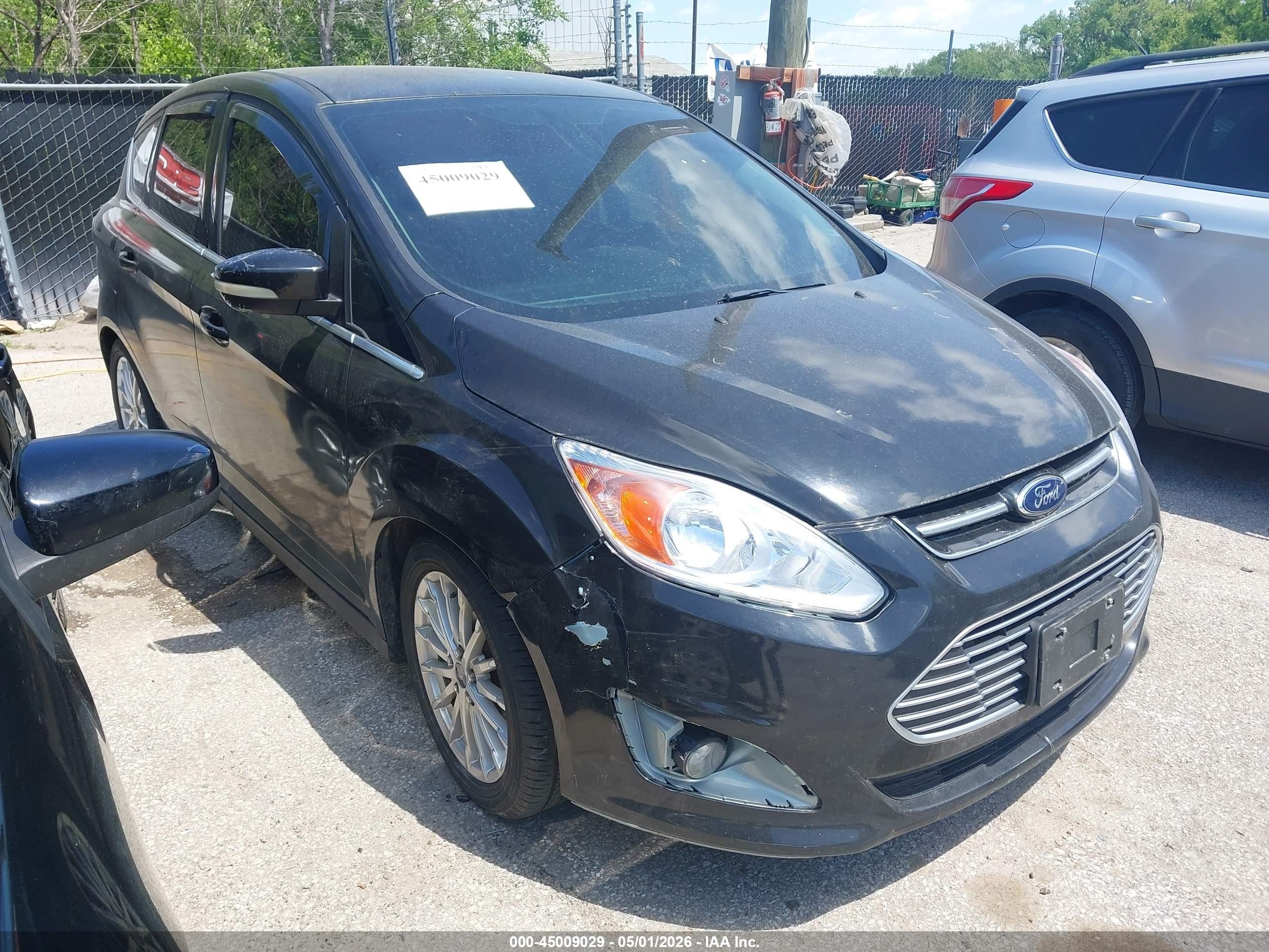 2014 Ford C-max Hybrid Sel Black vin: 1FADP5BU8EL501370