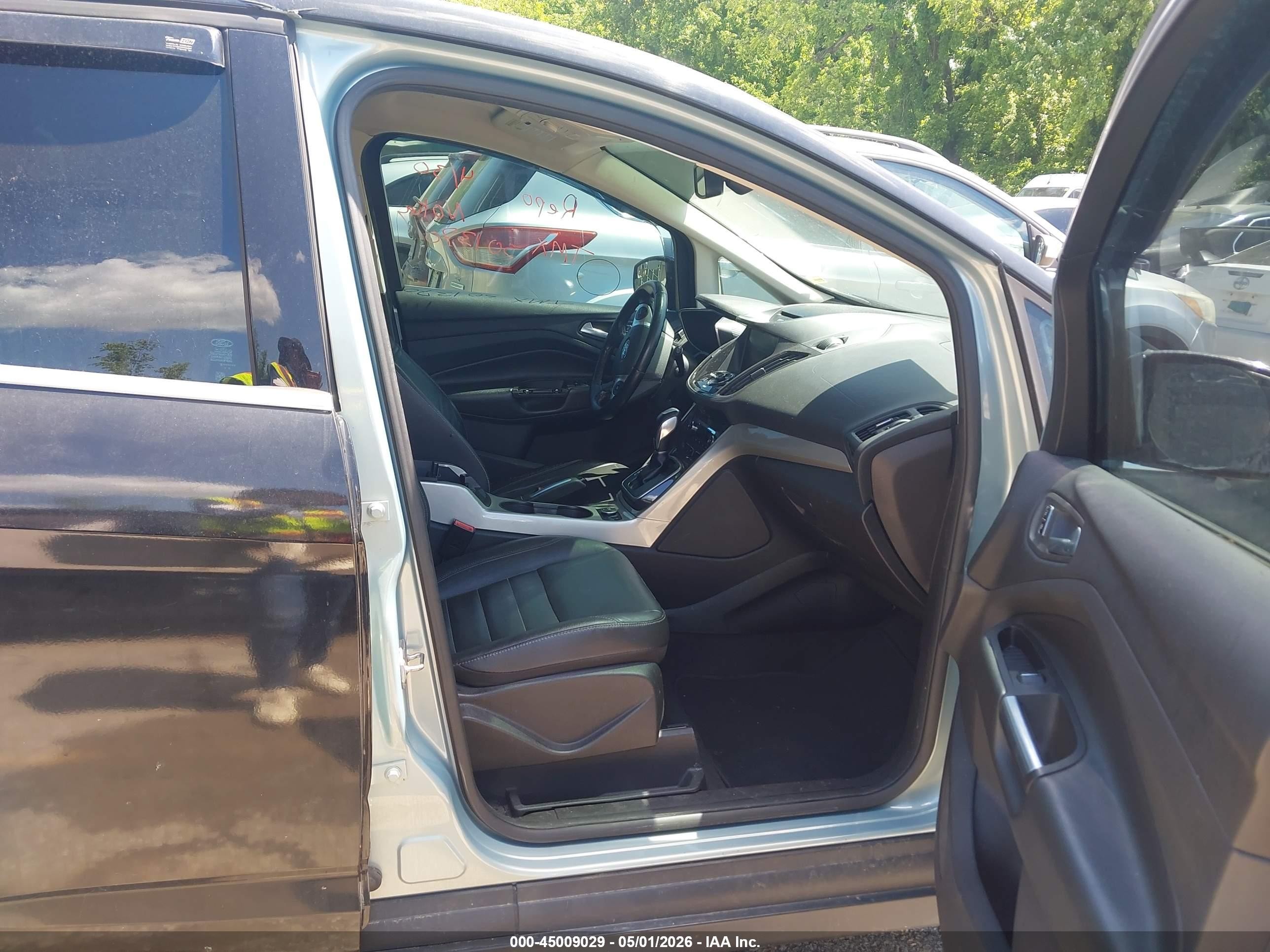 2014 Ford C-max Hybrid Sel Black vin: 1FADP5BU8EL501370