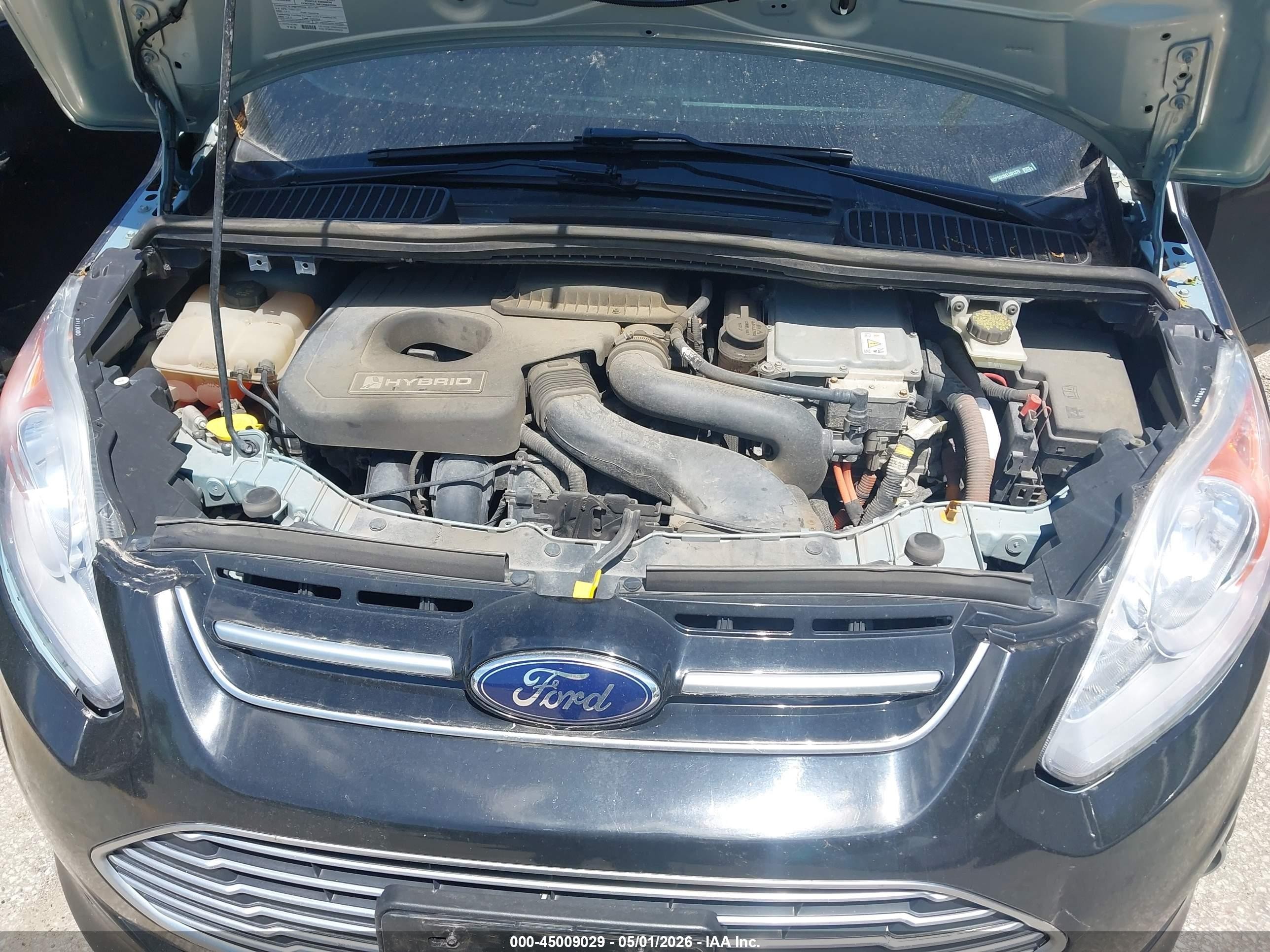 2014 Ford C-max Hybrid Sel Black vin: 1FADP5BU8EL501370